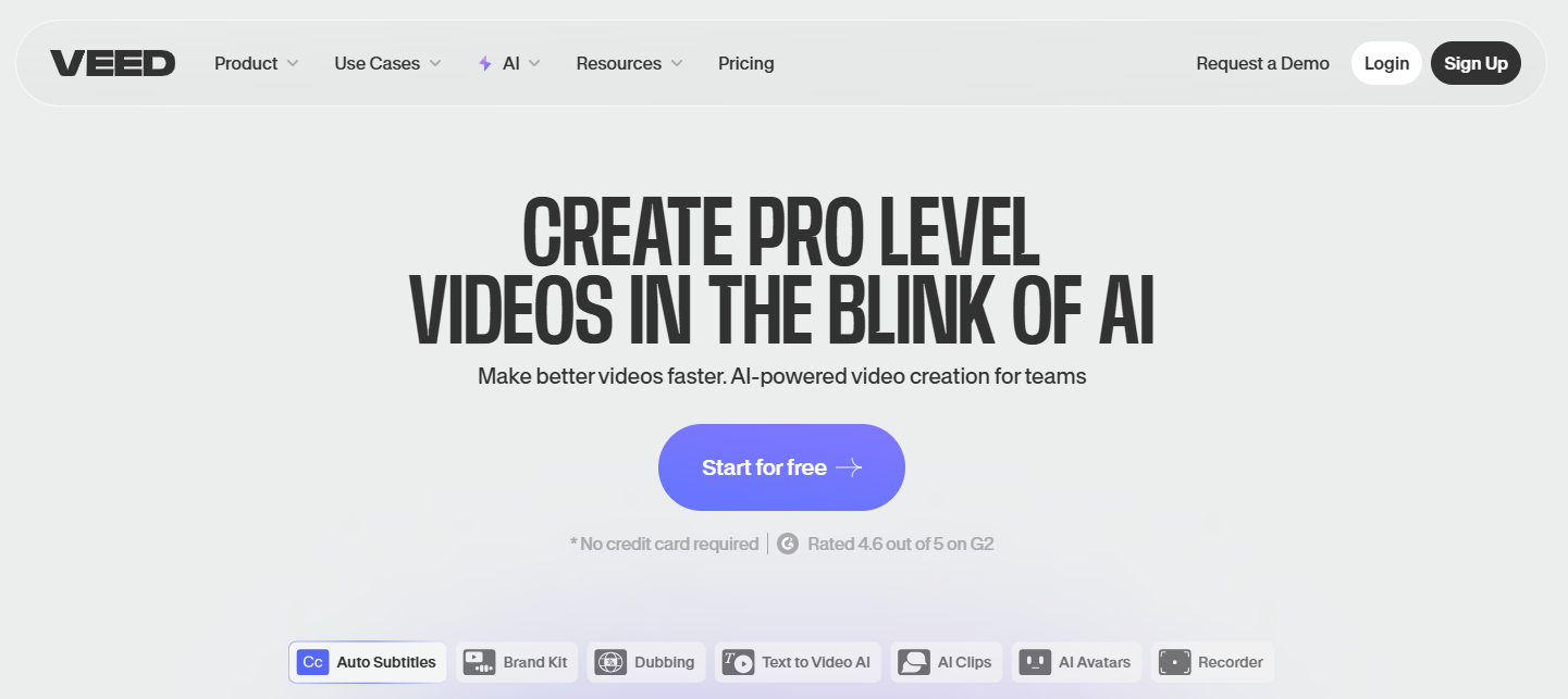 Veed.io interface
