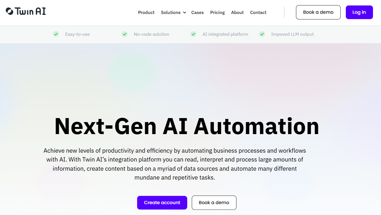 Twin AI interface