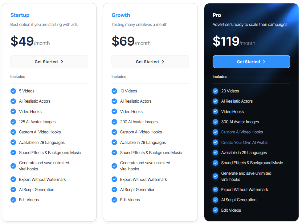 makeugc pricing